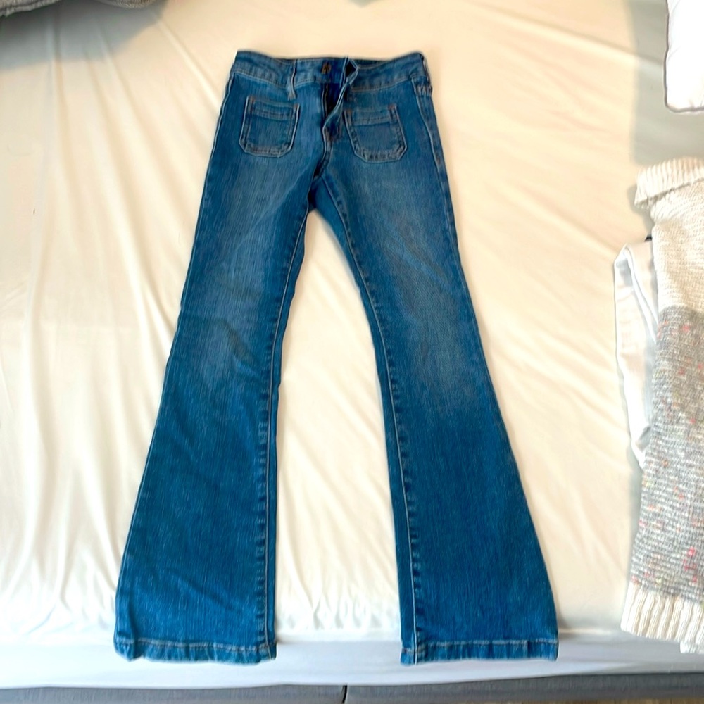 Slim boot cut girls jeans